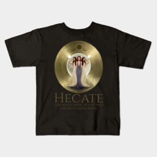 Hecate - Goddess Of Magic, Witchcraft, The Moon, And Sorcery - Ancient Greek Mythology Kids T-Shirt